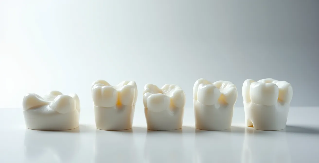 Progresión visual del deterioro dental y aumento exponencial de costes